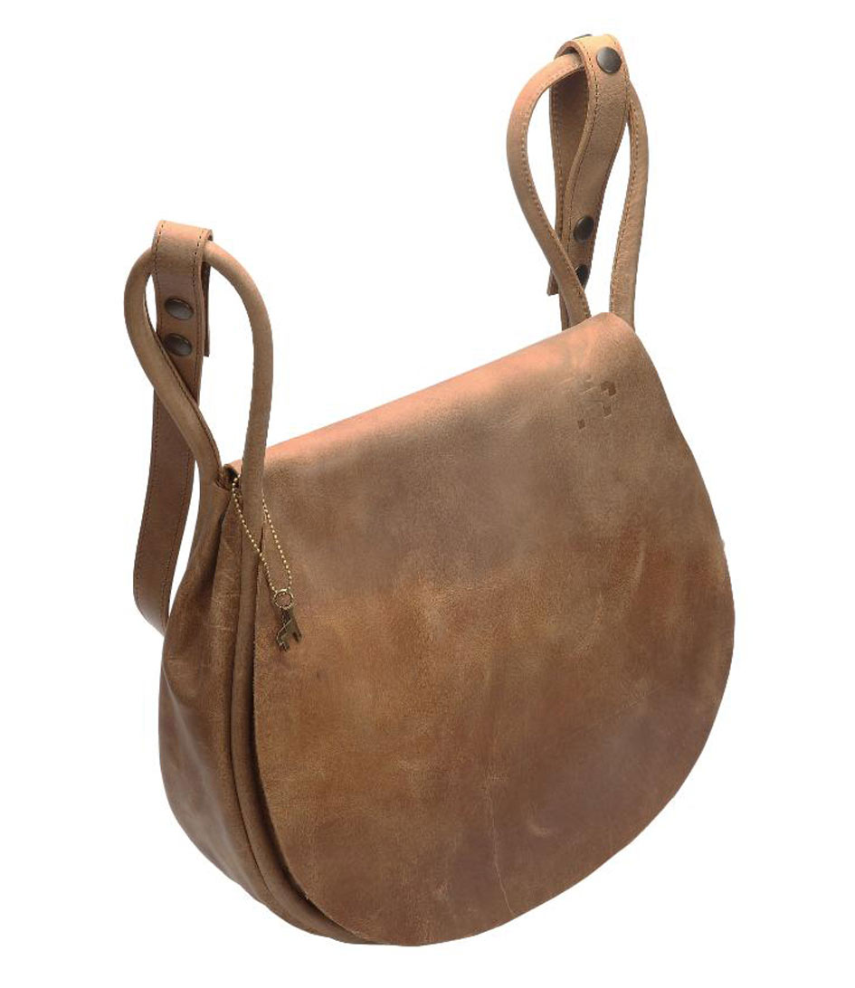 My Saddle Bag Large vintage light brown MYOMY The Little Green Bag